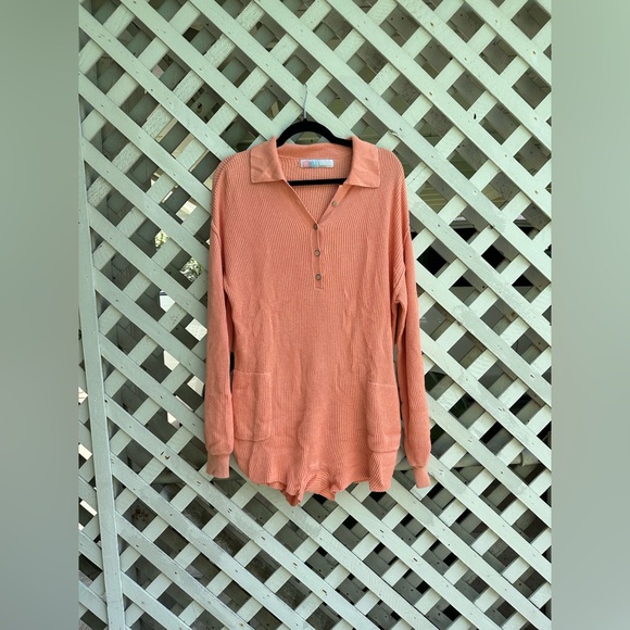 Free People Picnic Sweater Romper - Picture 3 of 9